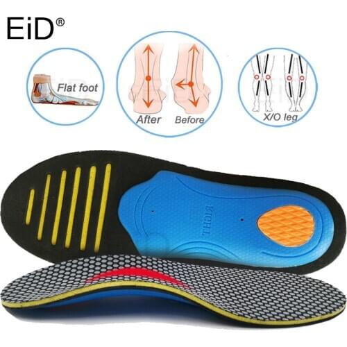 EiD Orthotic insole EVA orthotics Insoles for Flat Foot Arch Support 25mm orthopedic Insoles for men and women OX Leg Shoe pad