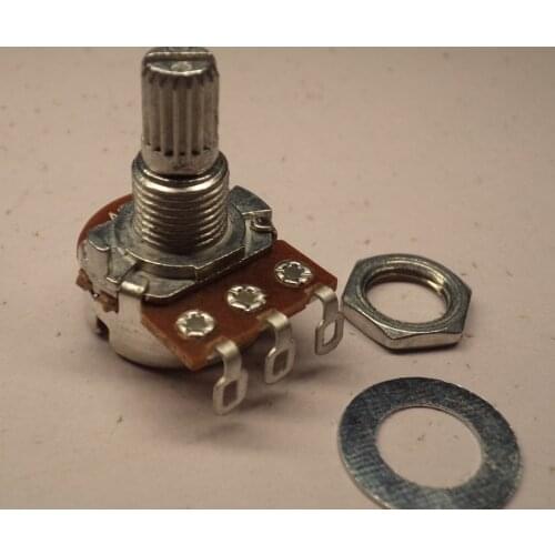 M8 Variable Resistor Balance B25K B100K B500K with Center Detent 6.5mm Thread Central Click Switch Potentiometer