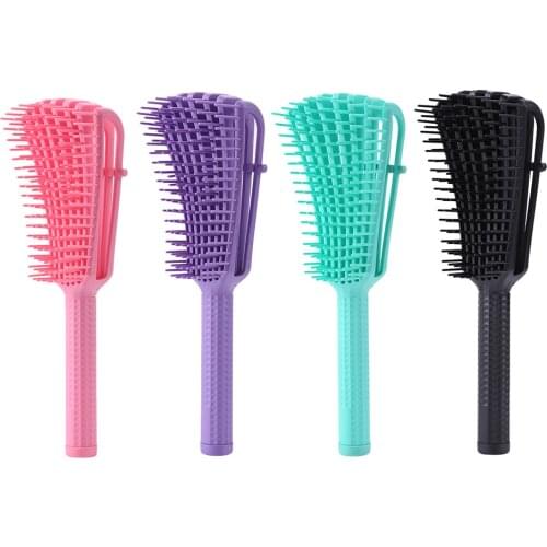 Salon Detangling Brush for Curly Hair Non-slip Rubber Octopus Hair Brush Comb Scalp Massage Brushes Hair Styling Comb DIY Tool
