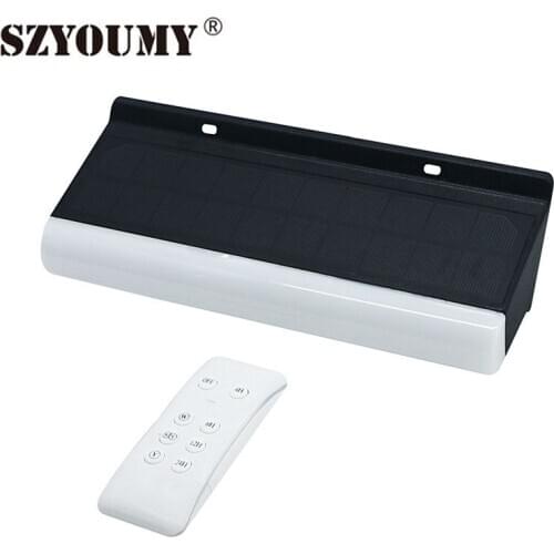 SZYOUMY Double color Solar wall light 28 led IP67 Outdoor Solar garden wall lighting