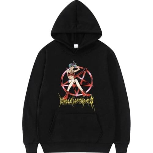 Playboi Carti WLR Whole Lotta Red Anime Hoodie New Fashion Men Hoodies Sweatshirt Oversize Loose Women Hooded Fleece Cotton Coat