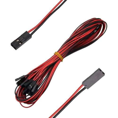 10PCS 70cm 2Pin Cable connectors Set Female-Female Jumper Wire for 3D Printer Reprap
