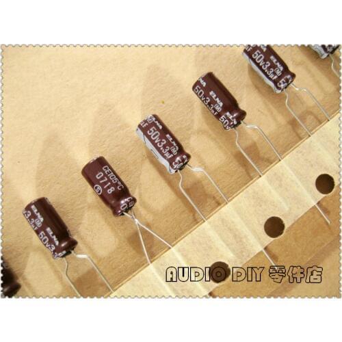 20PCS/100PCS ELNA Brown RA2 Series 3.3uF 50V 50V3.3UF Audio Electrolytic Capacitor