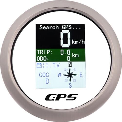 85MM Digital GPS Speedometer Waterproof TFT Screen Display With Odometer Trip COG Voltmeter GPS Antenna Multi-functional Gauge