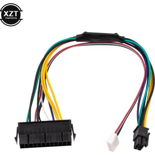 ATX 24pin to Motherboard 2-ports 6pin Adapter PSU Power Supply Cable Cord for HP Z220 Z230 SFF Mainboard Server Workstation