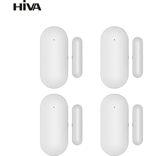 Hot Sale Wireless Magnetic Door & Window Sensor EV1527 Coding Mode RF 433MHz for Home Security Alarm System Burglar Alarm Kits