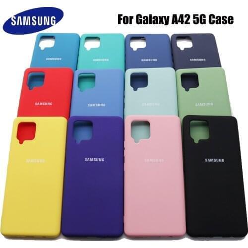 Samsung Galaxy A42 5G Case Soft-Touch Back Protective Shell Silky Silicone Mobile Phones Cover