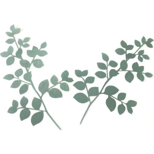 Artificial Flowers Green Leaves Fleurs Artificielles Backdrop Giant Paper Leaves Home Decoraion Wall Decor Home Branch Crafts