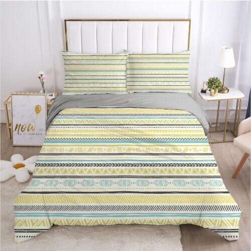 Classic Fresh Bedding set Bed Linens Qulit/Comforter Case with Zipper Duvet Cover Sets Double Queen Size 3D Home Textile