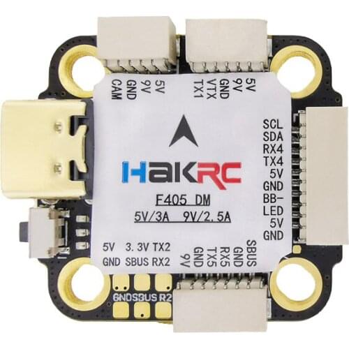 HAKRC Mini F405 DM 3~6S 5V/3A 9V/2.5A Flight Controller for Air Unit FPV Racing Drone RC Multirotor Multicopter Spare Parts Accs