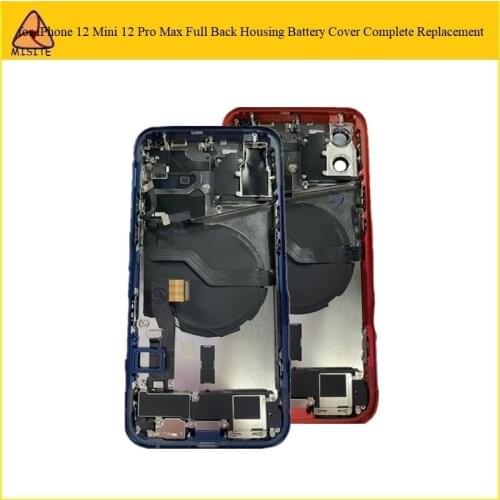 1Pc Full Back Battery Door Housing Assembly Complete For iPhone 12 Pro Rear Middle Frame Body Chassis with Small Repair Parts