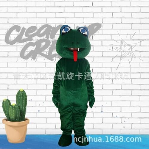 Furry Snake Frog Mascot Costume Cute Frog Cosplay Suit Cartoon Animal Fancy Party Dress Up Theme Clothes Performance Fursuit