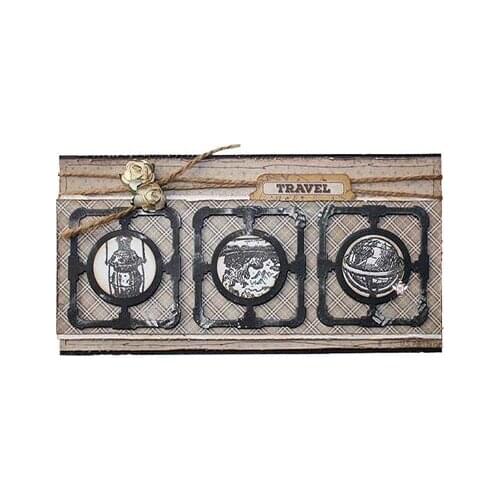 Mmao Crafts Metal Steel Cutting Dies New Industrial pipeline Stencil For DIY Scrapbooking Paper/photo Cards Embossing Dies