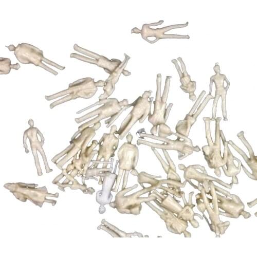 50/100Pcs 1:100 25mm Scale Mixed Model Railway Train People Figures Miniature