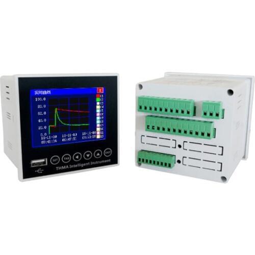 Multiplex Paperless Recorder Temperature Humidity and Pressure 4-Channel Temperature Recorder 8 126 RS485 Sending Software