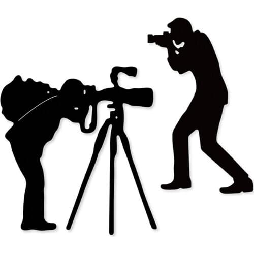 2020 new metal dies Camera Taking photo man Cutting Dies Stencils dies Scrapbooking DIY Album Paper Cards Making Embossing Dies