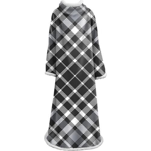 3D Striped Sleeve Blanket For Adult Soft balloon Nap blanket Velvet Plush Blanket lattice Throws bedsheet Travel