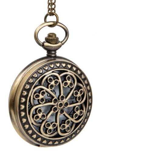 Wholesale bronze antiques ferris wheel Hollow out Good quality steampunk Necklace pocket watches