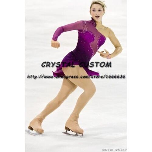 Girls Ice Skating Dresses Graceful New Brand Figure Skating Dresses For Competition DR4229