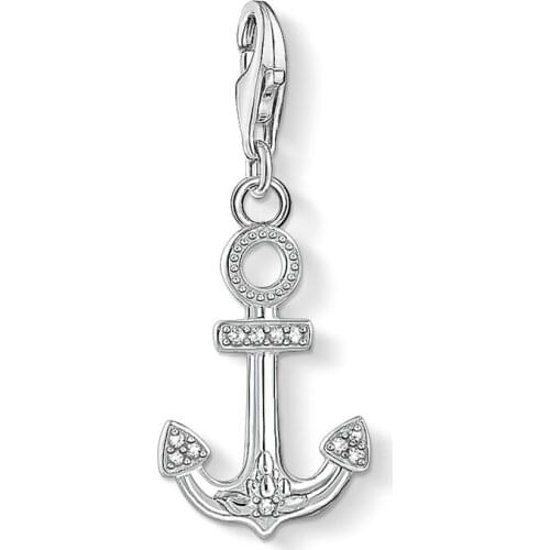 Anchor Pendants Charm Jewelry Making Trendy 925 Sterling Silver Lucky Gift For Women Men Fit Bracelet 2021 Summer Brand New