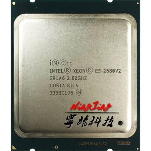 Intel Xeon E5-2680v2 E5 2680v2 E5 2680 v2 2.8 GHz Ten-Core Twenty-Thread CPU Processor 25M 115W LGA 2011