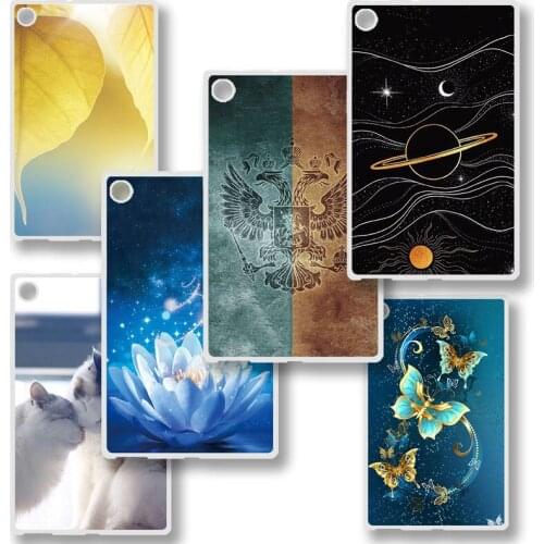 Shockproof Tablet Case For Lenovo Tab M10 TB-X605F TB-X605L TB-X505F TB-X505L 10.1" Cute Painted Silicone Protector Back Shell