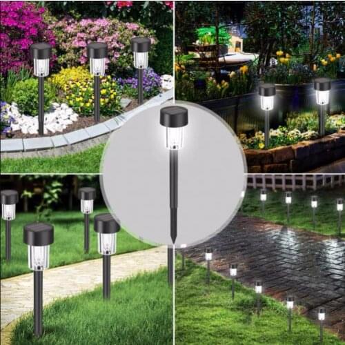 LED Solar Garden Lights Outdoor Solar Powered Lamp Lantern Waterproof Landscape Lighting For Pathway Patio Yard Lawn Decoration