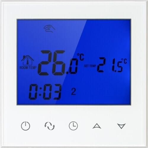 Wifi Programmable Thermostat Wifi Water Heating Smart WIFI Temperature Controller 3A 200~230V with Backlight LCD Touchscreen
