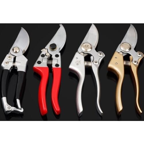 1Pcs Garden Scissors Grafting Tool Plant Trim Horticulture Hand Pruner Cut Secateur Fruit Tree Shears Gardening Secateurs Easy