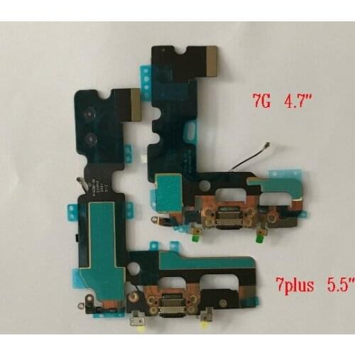 10pcs NEW Charger Charging Port USB Dock Connector For iPhone 7 7G / 7 plus 7p Headphone Audio Jack Flex Cable