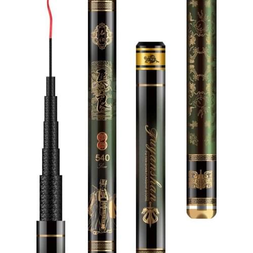 3.6m -8.0m Stream Rod Carbon Fiber Hand Pole Short Sections Carp Wedkarstwo Olta Vara De Pesca Spinning Rod Peche Fishing Gear