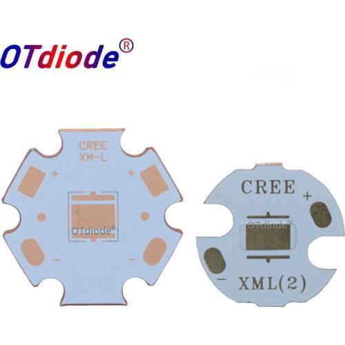50PCS 20mm 16mm CREE 5050 XML XML2 XM-L2 T6 U2 LED Copper PCB Copper base plate Circuit board MCPCB DTP for flashlight parts