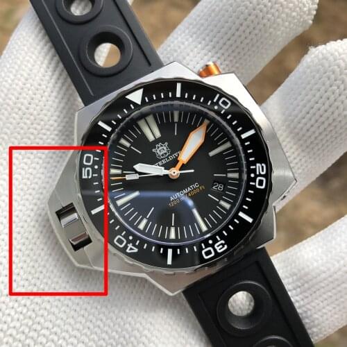 STEELDIVE SD1969 Crown Guard Dial Ceramic Bezel Watch Accessories