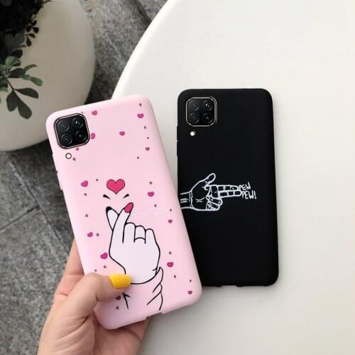 For Huawei P40 Lite Case Soft Silicone Lovely Painted 6.4'' Back Cover Case For Huawei P 40 Lite P40Lite Cute Slim Fundas Bumper
