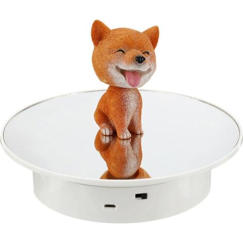 20cm Electric Rotating Jewelry Display Stand Motorized Rotary Turntable Modeldisplay Stand Base Usb/battery Powered Plastic