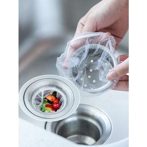 Sink Filter Mesh Kitchen Trash Bag Prevent The Sink From Clogging Filter Bag For Bathroom Strainer Bag Disposable Garbage Bag