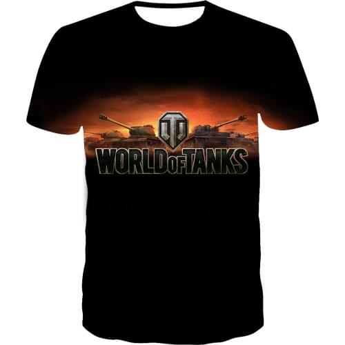 Game World Of Tanks Men Women T shirt Harajuku O-neck short sleeve T-shirt Tops Children Tee Boys Girls T shirts