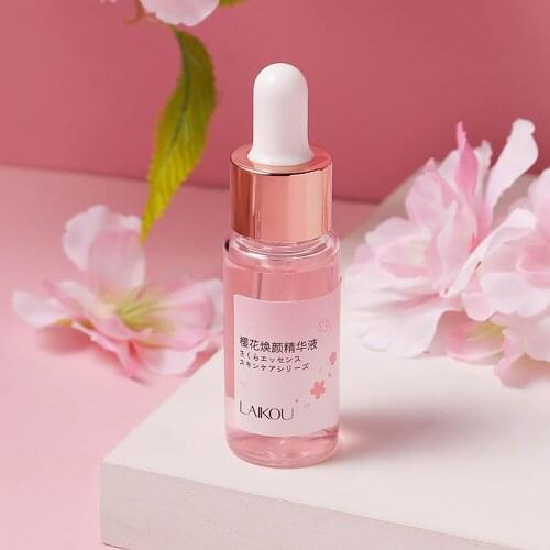 Hyaluronic Acid Sakura Peptide Serum Facial Whitening Hydration Moisturizing Relieve Dryness Face Brighten Skin Care Essence