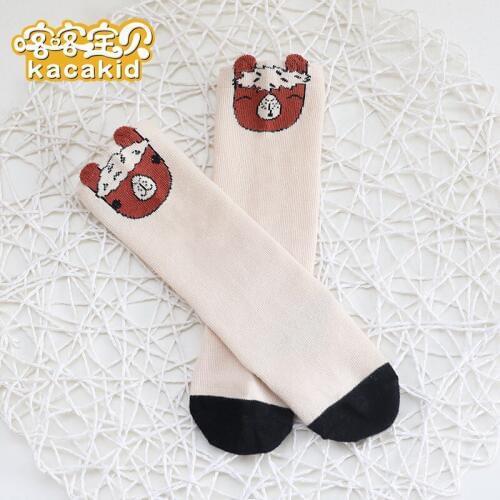 Kacakid 0-4 Years Thick Cotton Animal Anti-slip Baby Cute Socks Kids Baby Boys Girls Slicone Non-slip Socks Footwear