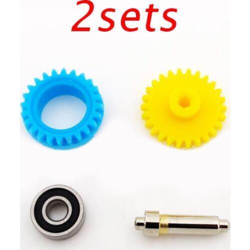 Free Shipping 2 Sets 3.5:1 Gear Set Pinion Blue/yellow Gears For SXX/S2/AR/VS Chassis Tamiya Mini 4WD Car Model Spare Part 15432