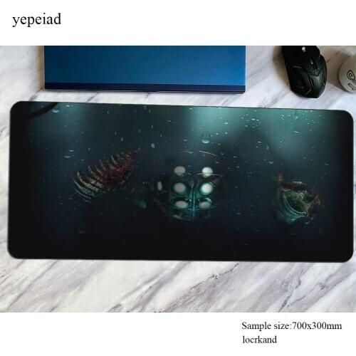 Bioshock mousepad Christmas gifts 900x400x4mm Computer mouse mat gamer gamepad pc Xxl gaming mousemat desk pad office padmouse