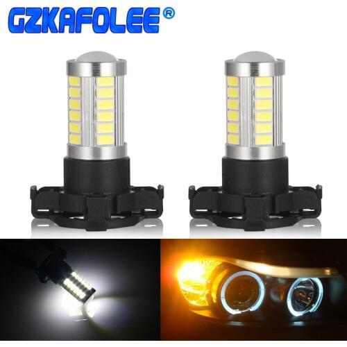 GZKAFOLEE PY24W PGU20-4 Auto Bulb 3W LED Bulb Car Lamp White/yellow for turn signal/corner/blinker indicator light/sidelight/DRL