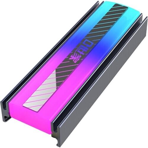 M.2 SSD Heatsink Passive Heat Cooling Radiator 5V 3Pin ARGB2280 Solid State Hard Disk Cooler Thermal Pad Computer Cooling System
