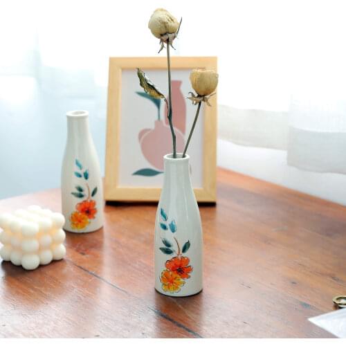 American Style Small Vase Creative Home Ceramic Dried Flower Ornament Flower Arrangement Ornaments