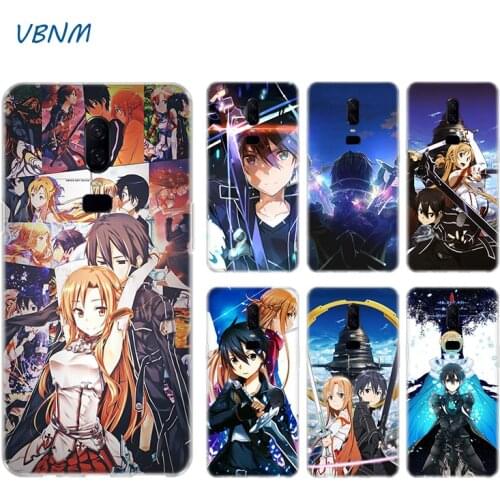 Sword Art Online SAO Anime Soft Rubber TPU Silicone Back Case For OnePlus One Plus 1+ 8 7T 7 Pro 6 6T 5 5T 3 3T Coque Cover