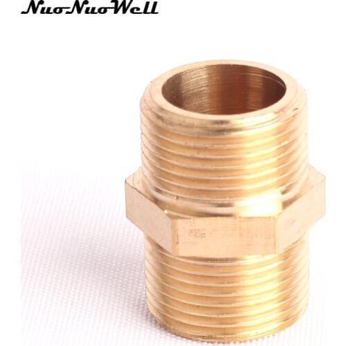 1pcs NuoNuoWell Brass M22 Male Thread Nipple for Garden Irrigation Watering Connector Water Gun Adapter Washing Car Fittings
