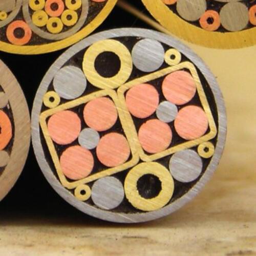 Knife Slingshot Mosaic Pins Rivet 12mm Knife handle screw Nuts