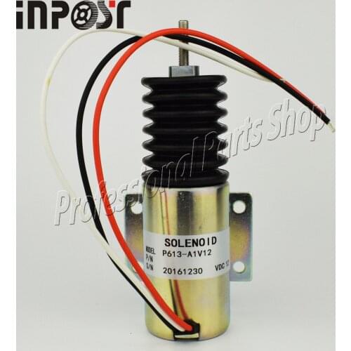 P613-A1V12 Pull Solenoid For Trombetta EngineThrottle Continuous Duty 12v