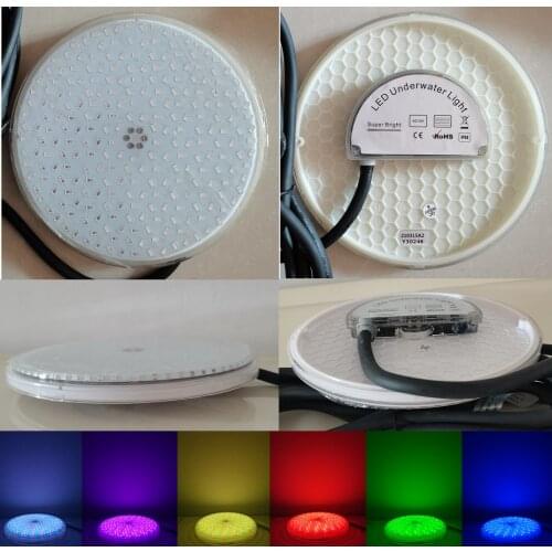 HT Underwater Led Swimming Pool Light SMD55W AC12V RGB Resin Replacement PAR56 Lamp Waterproof IP68 Multi Color 4meters Cable