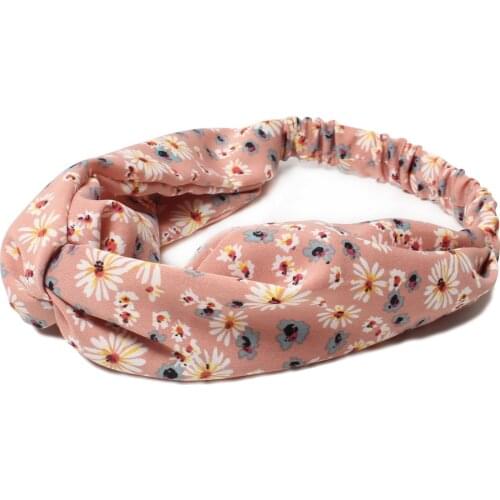 Women Girls Summer Hair Bands Print Headbands Fashion Vintage Cross Turban Bandage Bandanas HairBands Hair Accessories 2 PK